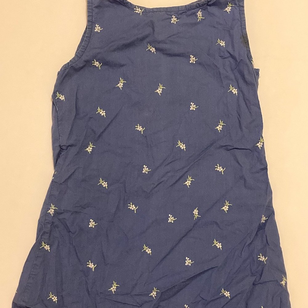 THE RUGGED BEAR Girls' Cool & Comfy Embroidered Floral Slvls Dress ~ Sz 5